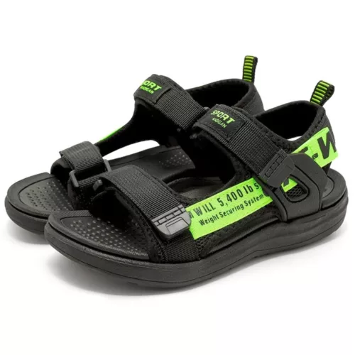 Sandales garçon semelle épaisse pour plage – confort anti-chocs, parfaites pour courir et jouer l’été