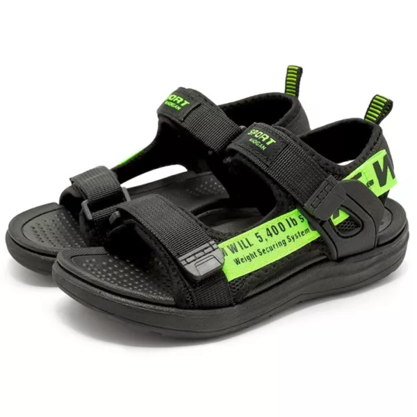 Sandales garçon semelle épaisse pour plage – confort anti-chocs, parfaites pour courir et jouer l’été