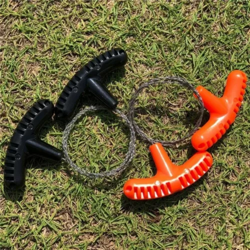 Scie à fil portable pour randonnée – Coupez bois et branches facilement en pleine nature – Ultra légère et compacte