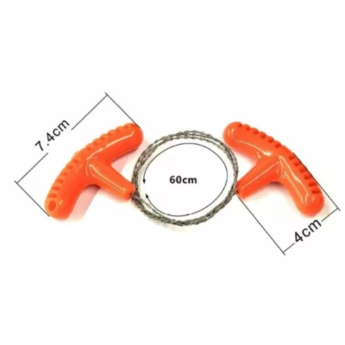 Scie à fil portable pour randonnée – Coupez bois et branches facilement en pleine nature – Ultra légère et compacte