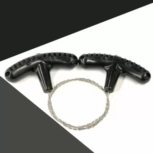 Scie à fil portable pour randonnée – Coupez bois et branches facilement en pleine nature – Ultra légère et compacte
