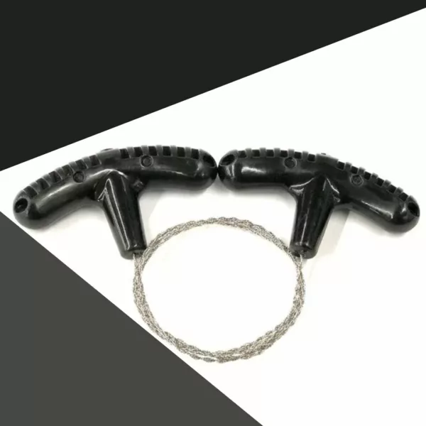 Scie à fil portable pour randonnée – Coupez bois et branches facilement en pleine nature – Ultra légère et compacte