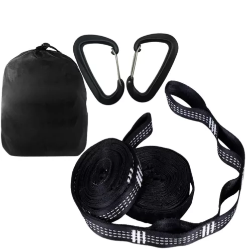 Support hamac arbre avec sangle – Installation rapide et sécurisée en extérieur – Idéal pour camping et détente