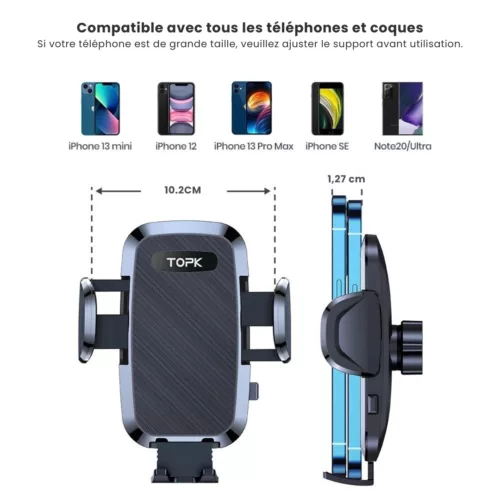 Support téléphone voiture ventilation voyage longue distance – sécurité et confort mains libres sur la route