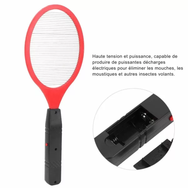 Tapette électrique à mouches rechargeable – Élimination rapide des insectes sans effort, idéale intérieur/extérieur