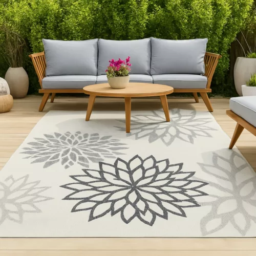 Tapis d’extérieur pour balcon petit format – Idéal pour petits espaces, déco tendance et confort instantané