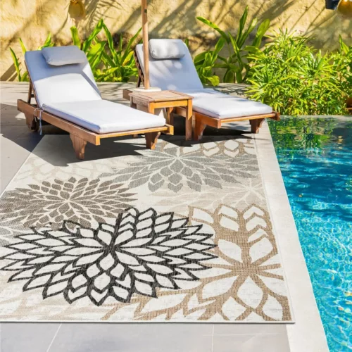 Tapis d’extérieur pour balcon petit format – Idéal pour petits espaces, déco tendance et confort instantané
