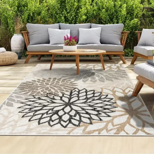 Tapis d’extérieur pour balcon petit format – Idéal pour petits espaces, déco tendance et confort instantané