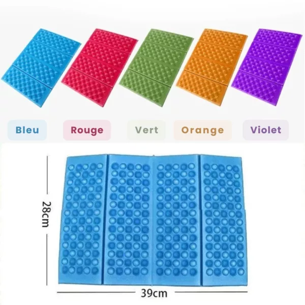 Tapis mousse isolant camping léger – Confort thermique optimal en plein air – Pliable, ultra léger et imperméable