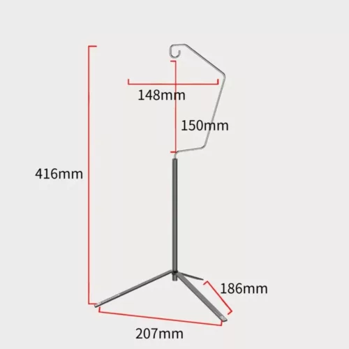 Trépied rotatif pour lampe camping – Éclairage optimal à 360° pour bivouacs et randonnées nocturnes