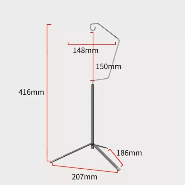 Trépied rotatif pour lampe camping – Éclairage optimal à 360° pour bivouacs et randonnées nocturnes