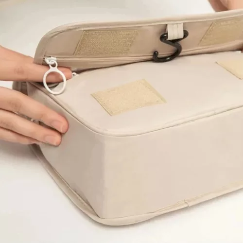 Trousse de toilette suspendue voyage imperméable – Gain de place et accessoires secs en toutes circonstances
