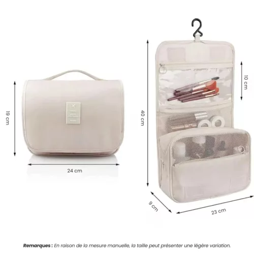Trousse de toilette suspendue voyage imperméable – Gain de place et accessoires secs en toutes circonstances