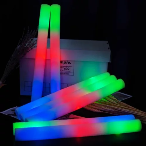 Bâton lumineux réutilisable pour soirées extérieures