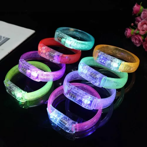 Bracelet néon lumineux rechargeable pour soirée