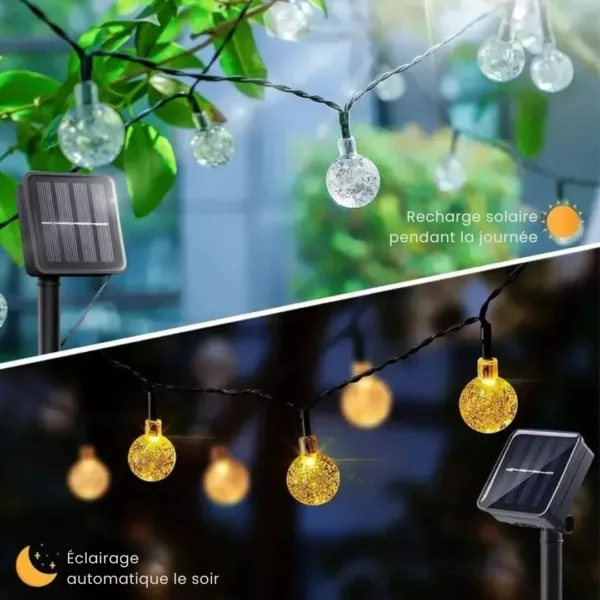Guirlande lumineuse solaire pour pergola extérieure – Image 4