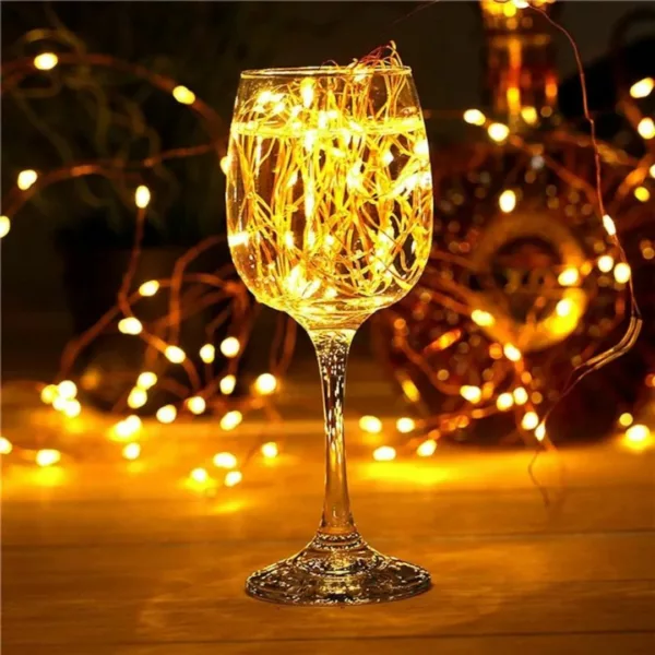 Guirlande solaire led blanc chaud extérieur – Ambiance chaleureuse sans électricité, idéale jardin et terrasse – Image 7