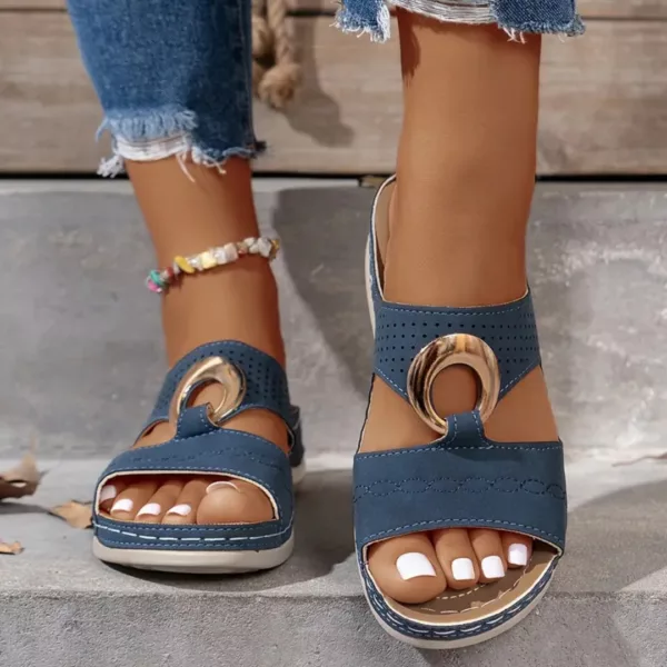 Mules femme confort anneau chic – Image 3