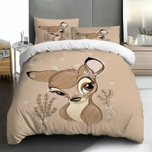 Parure de lit Bambi douceur florale
