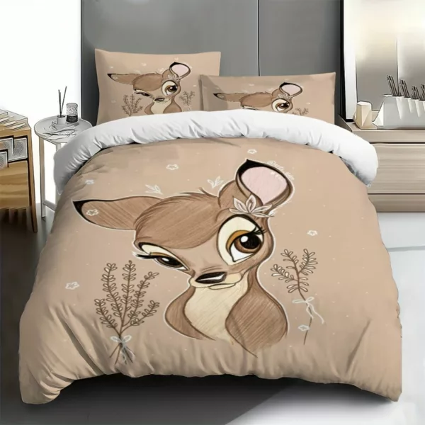 Parure de lit Bambi douceur florale