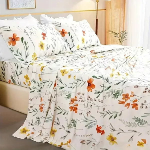 Parure de lit imprimé floral printanier – Image 4