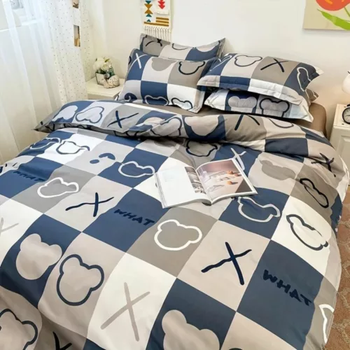 Parure de lit motifs nounours modernes