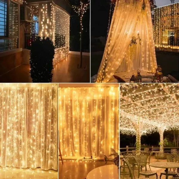 Rideau lumineux extérieur étanche usage terrasse – Image 2