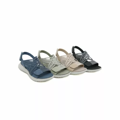 Sandales élastiques confort marche femme