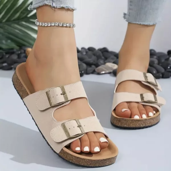 Sandales en liège ajustables été confortables – Image 3