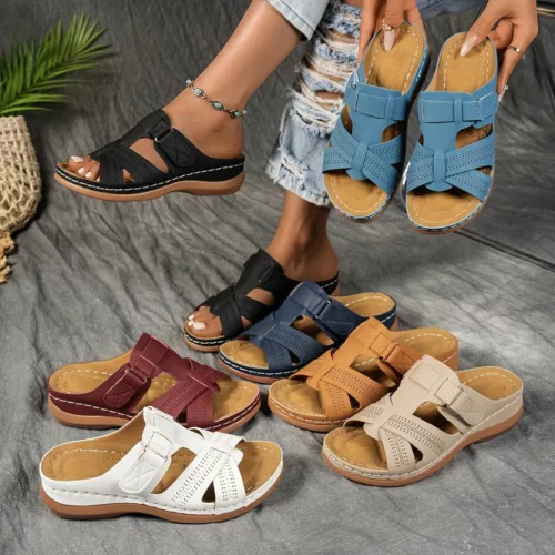 Sandales orthopédiques antidérapantes à bride