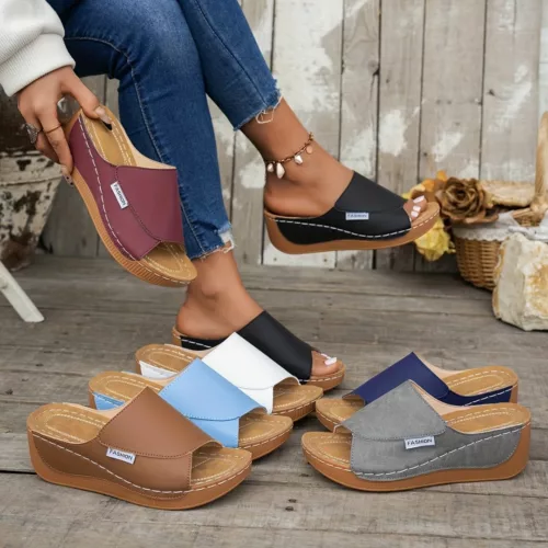 Sandales orthopédiques élégantes talon ouvert