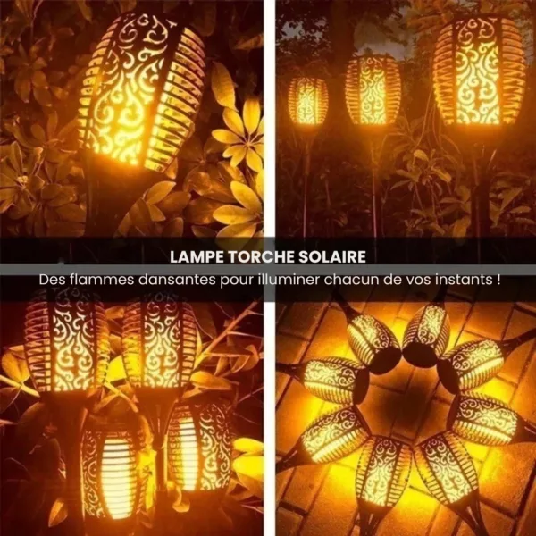 Torche led effet flamme pour allée extérieure – Image 3