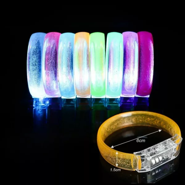Bracelet néon lumineux rechargeable pour soirée – Image 9