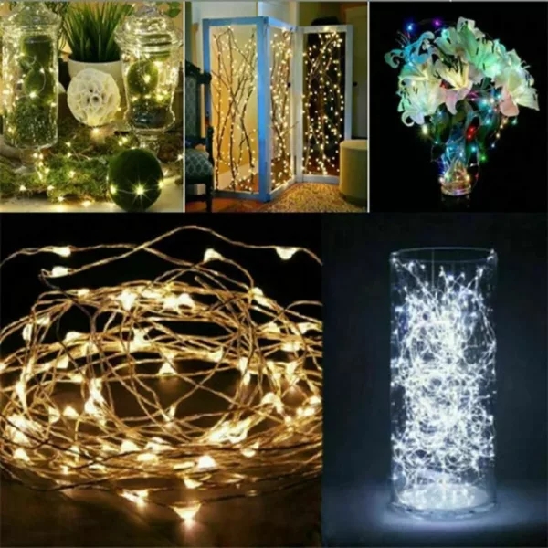Guirlande extérieure led multicolore à batterie – Image 3