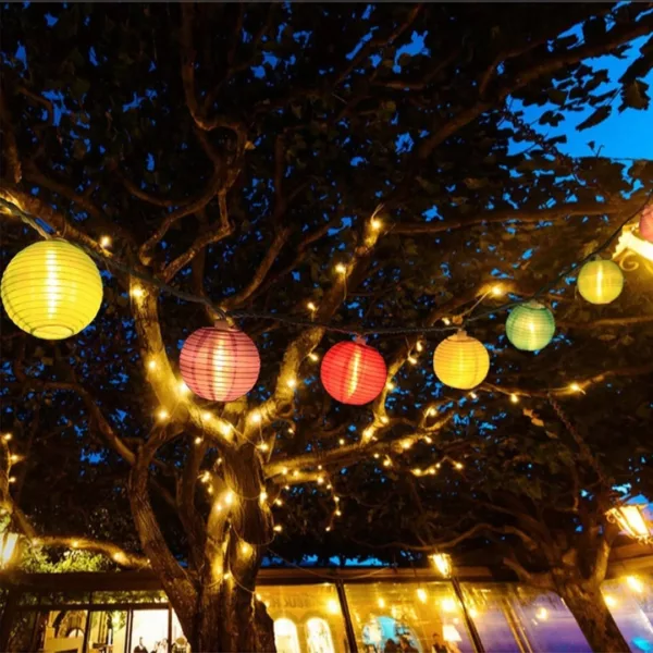Lampion solaire extérieur pour jardin fête – Éclairage LED autonome, ambiance chaleureuse sans branchement – Image 3