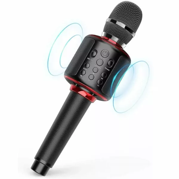 Micro karaoké sans fil avec enceinte intégrée – Image 6