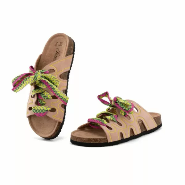 Mules femme bohème nœud confort – Image 7