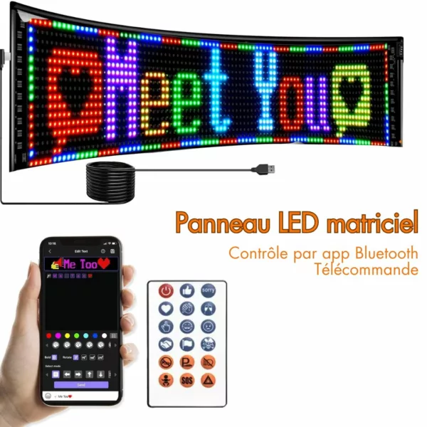 Panneau lumineux extérieur rechargeable pour événement – Image 8