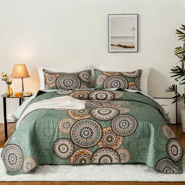 Parure de lit imprimé mandala chic – Image 7