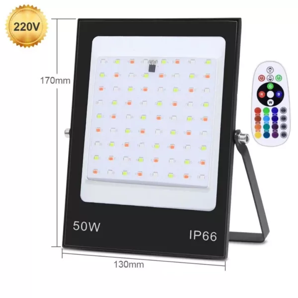 Projecteur led multicolore étanche extérieur jardin – Image 3