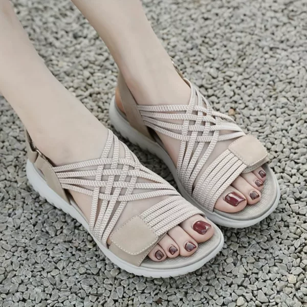 Sandales élastiques confort marche femme – Image 10