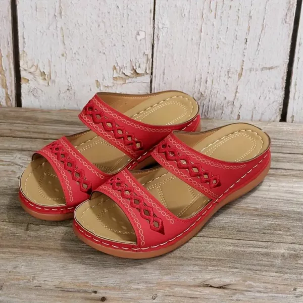 Sandales larges cousues confort femme – Image 4
