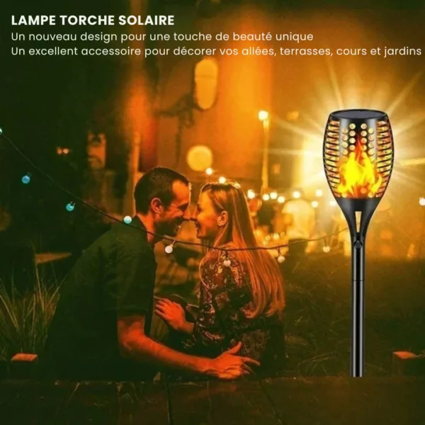 Torche led effet flamme pour allée extérieure – Image 2