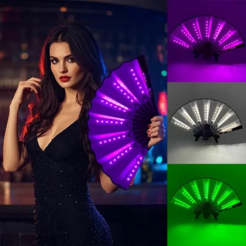 Ventilateur portable lumineux led pour fête