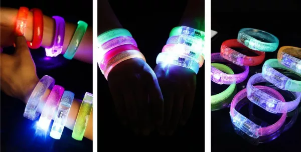 Bracelet néon lumineux rechargeable pour soirée – Image 10