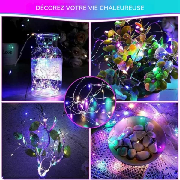 Guirlande extérieure led multicolore à batterie – Image 12
