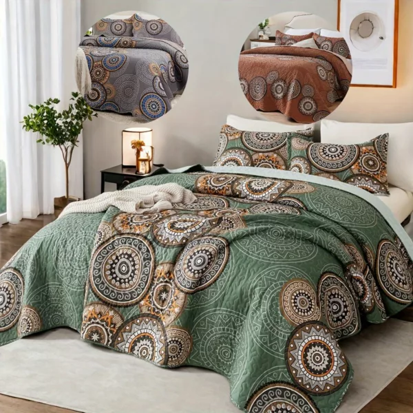 Parure de lit imprimé mandala chic – Image 6