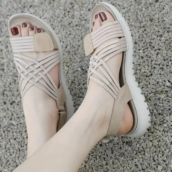 Sandales élastiques confort marche femme – Image 9