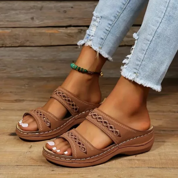 Sandales larges cousues confort femme – Image 10