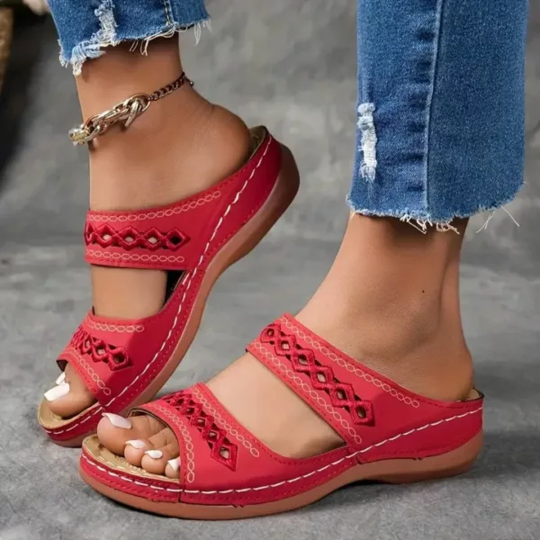 Sandales larges cousues confort femme – Image 5